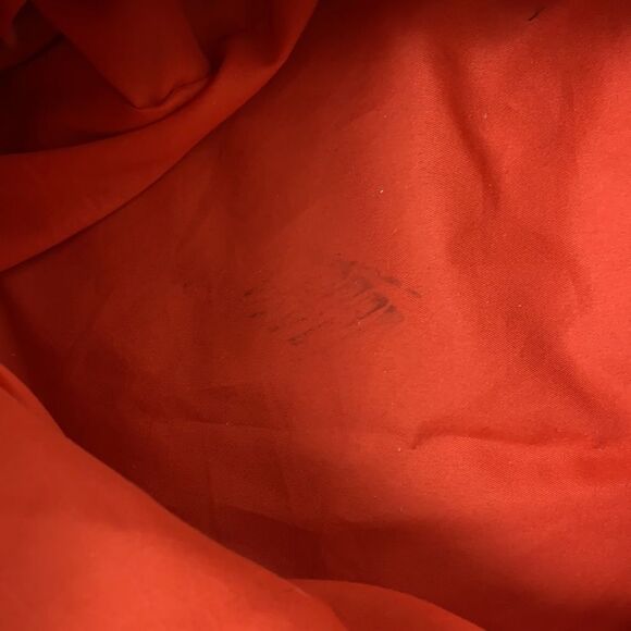 Collapsible print canvas covered storage cube with metal rim and side handles - Picture 6 of 7